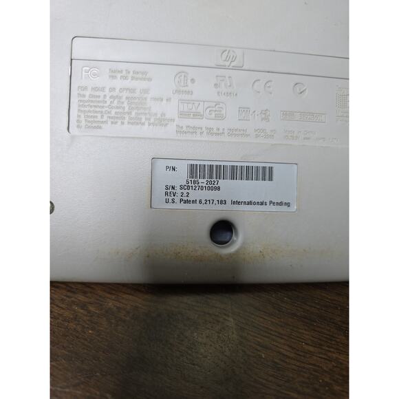 HP 5308 USB Keyboard Wired w Multimedia Buttons VTG Original-Works! - Picture 13 of 16